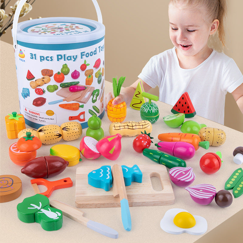 Wooden Food Play Set