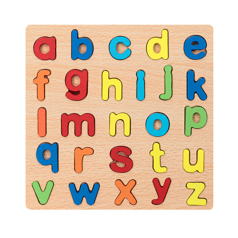 Wooden Letters & Numbers Board