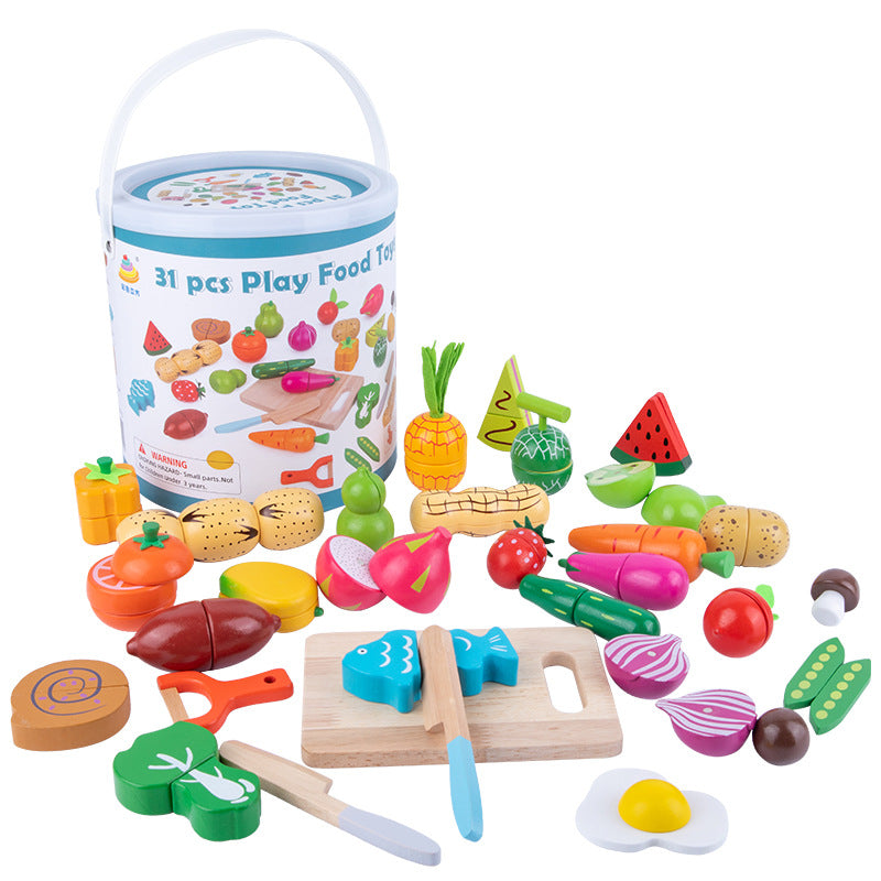 Wooden Food Play Set