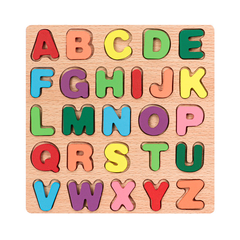 Wooden Letters & Numbers Board