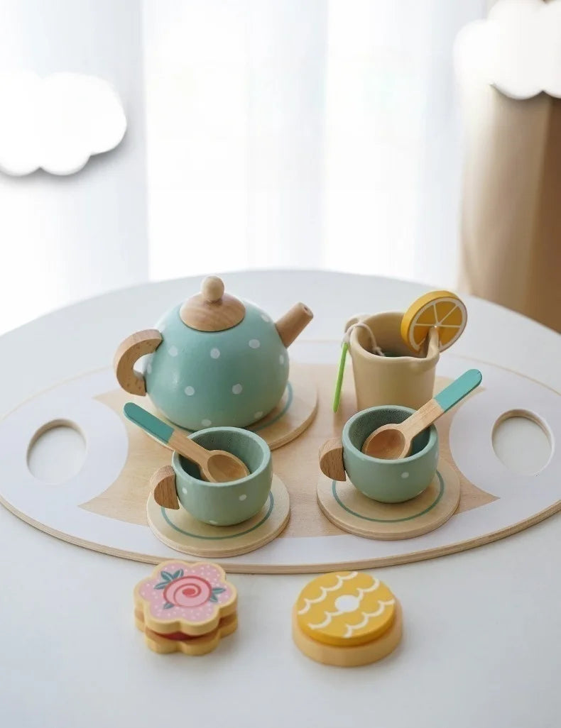 Wooden Tea Set
